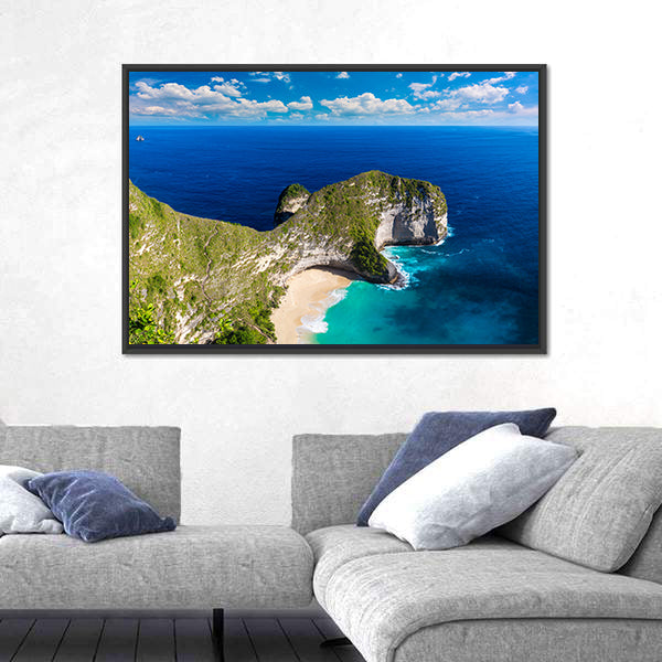 Kelingking Beach In Indonesia Canvas Wall Art