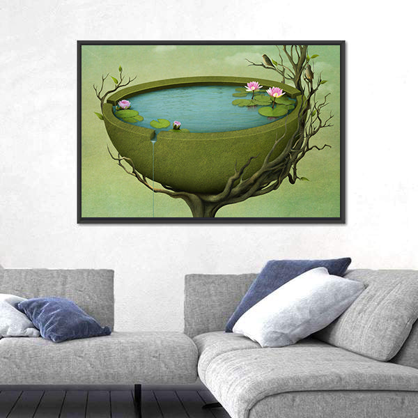 Greeting Card Illustration Canvas Wall Art