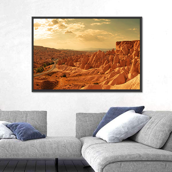 Amazing Stone Formations In Cappadocia Canvas Wall Art