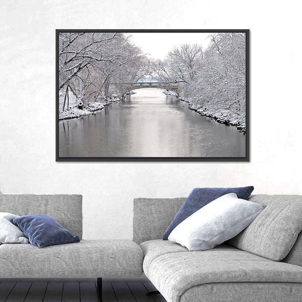 Yahara River In Madison Wisconsin Canvas Wall Art
