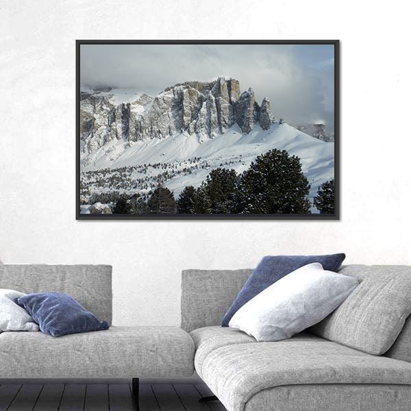 Gruppo Cella Mountains In Italy Canvas Wall Art