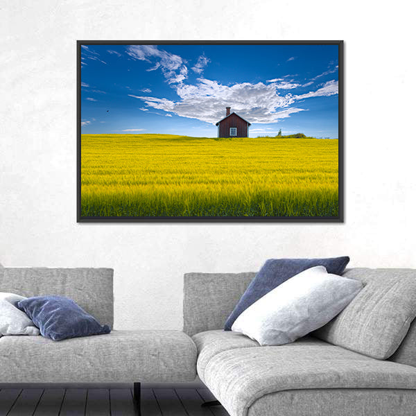 Traditional Swedish Summer House Canvas Wall Art