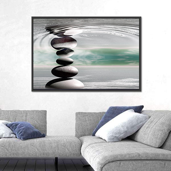 Zen Stones Canvas Wall Art