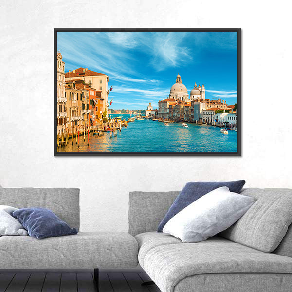 Venice Grand Canal with Santa Maria Della Salute Canvas Wall Art
