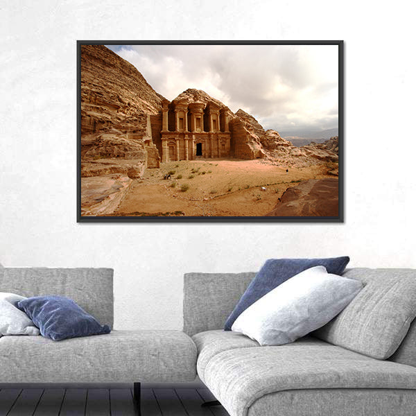 Monastery at Petra, Jordan Canvas Wall Art