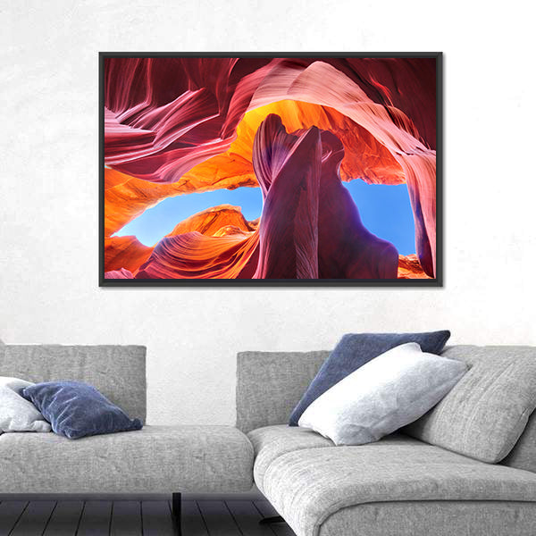 Antelope Canyon In Navajo Reservation Arizona Canvas Wall Art