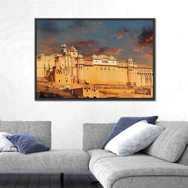 Amber Fort in Jaipur, India Canvas Wall Art