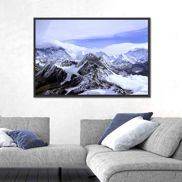 Himalayan Snow-capped Peaks Canvas Wall Art