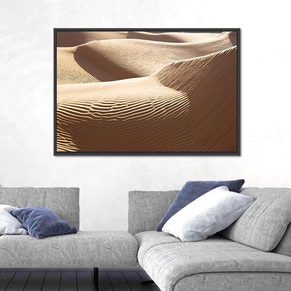 Sand Dunes Desert Of Sahara Canvas Wall Art