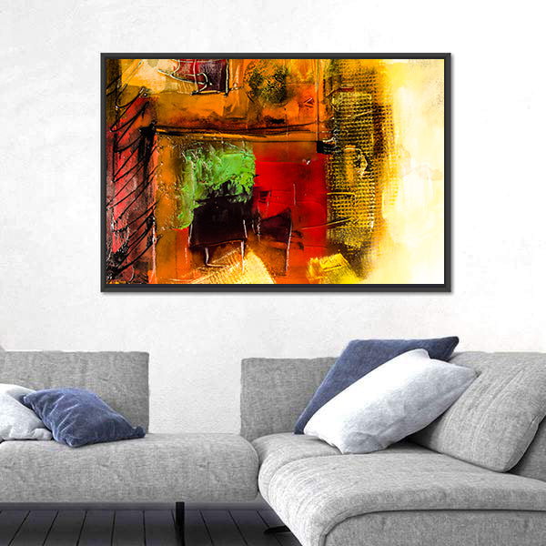 Modern Brushstrokes Abstract Canvas Wall Art