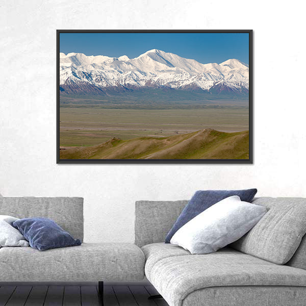 Pamir Mountain And Pik Lenin, Kyrgyzstan Canvas Wall Art