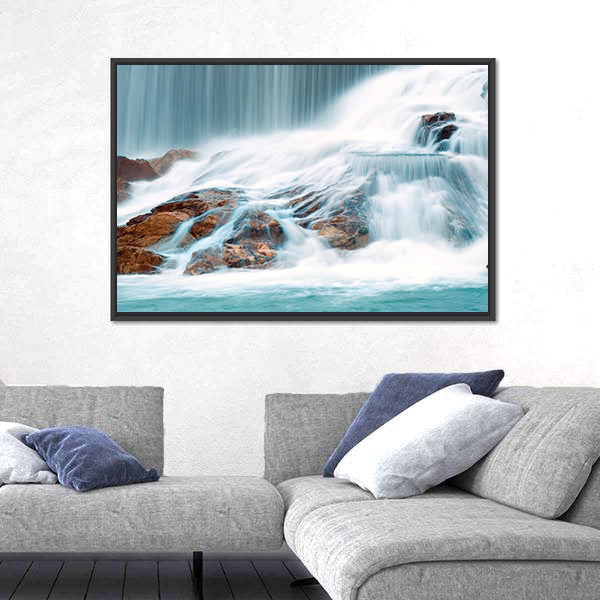 Ningbo Waterfall In China Canvas Wall Art
