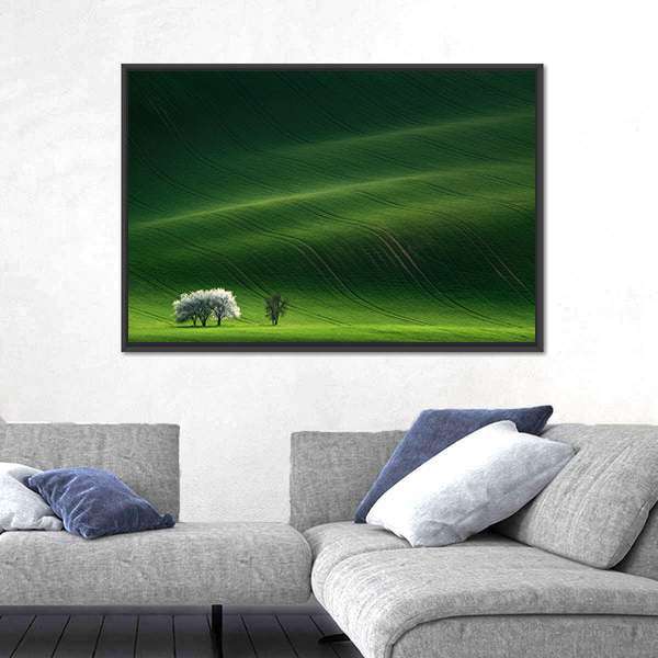 Moravian Green Rolling In Czech Republic Canvas Wall Art