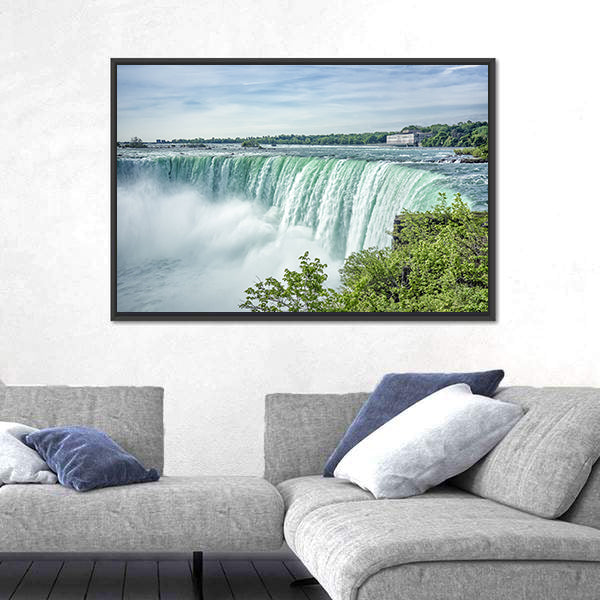Niagara Falls From The Canadian Side Canvas Wall Art