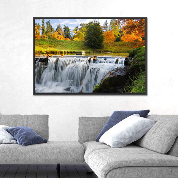 Scenic Cascades Waterfall Canvas Wall Art