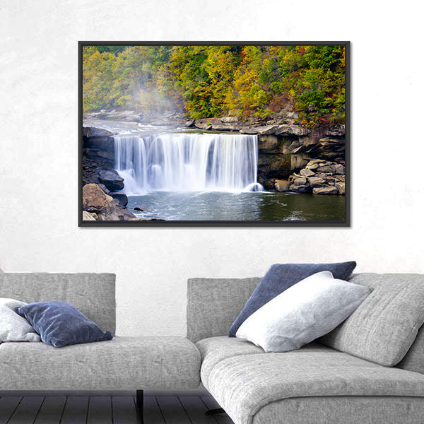 Cumberland Falls In Kentucky Canvas Wall Art