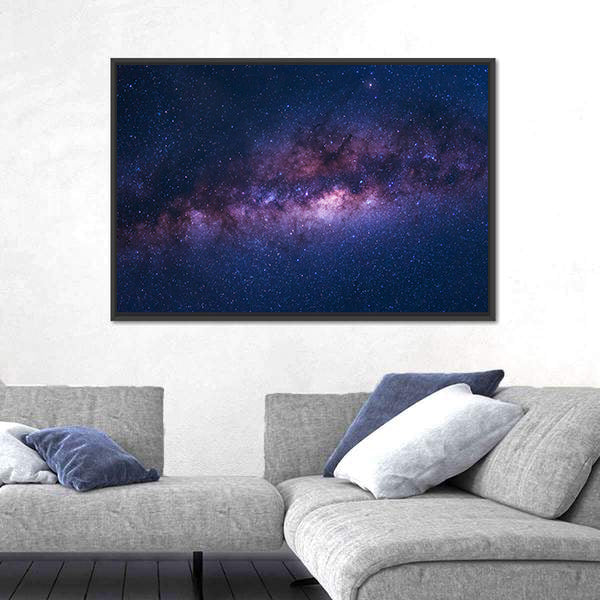 Space Shot Of Milky Way Galaxy Canvas Wall Art