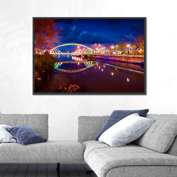 Lovers Bridge Of The Yalova City Turkey Canvas Wall Art