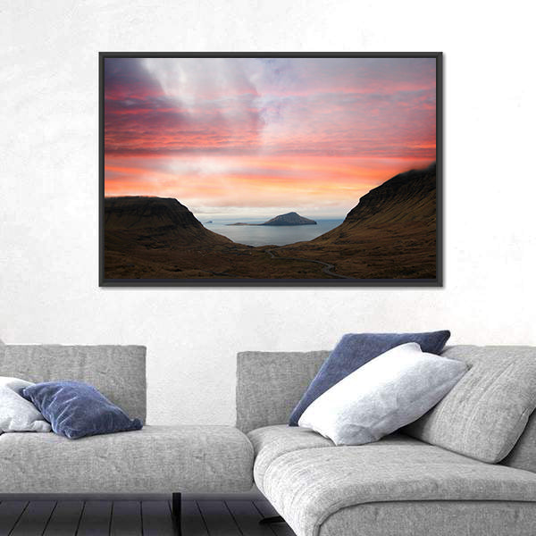 Faroe Islands In The North Atlantic Denmark Canvas Wall Art