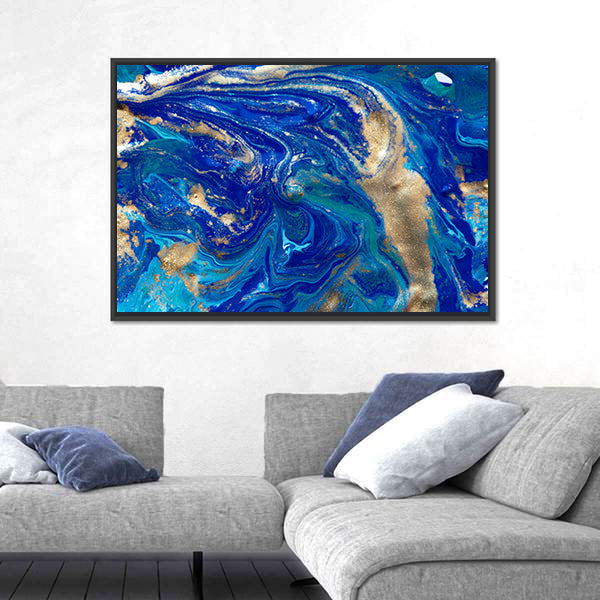Liquid Marble Pattern Canvas Wall Art