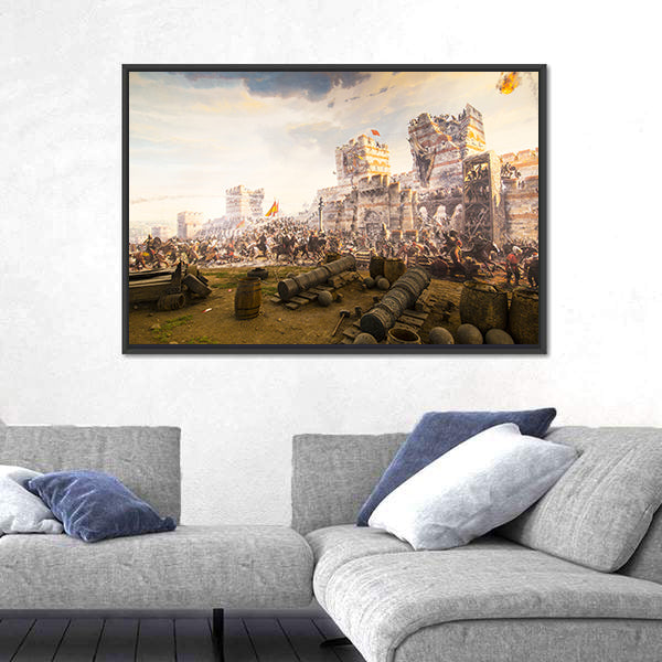 Fall of Constantinople in 1453 In Istanbul Canvas Wall Art