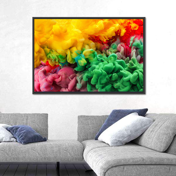 Colorful Acrylic Ink Canvas Wall Art
