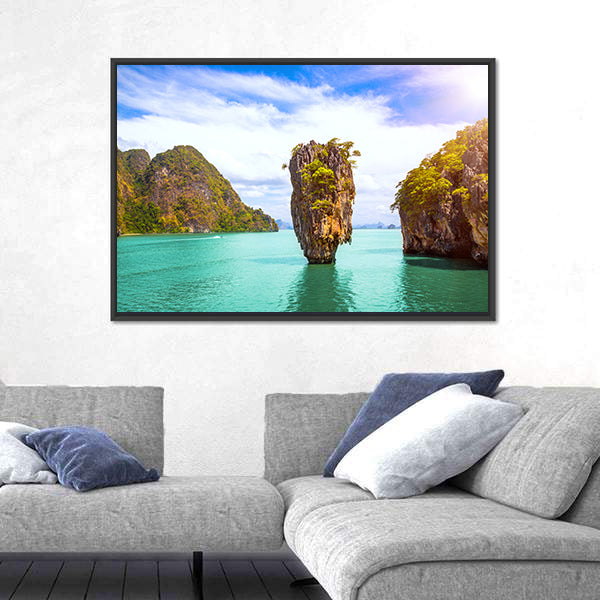 James Bond Island In Phang Nga Bay Phuket Thailand Canvas Wall Art