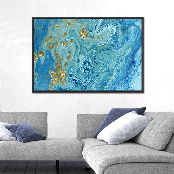 Liquid Marble Pattern Canvas Wall Art