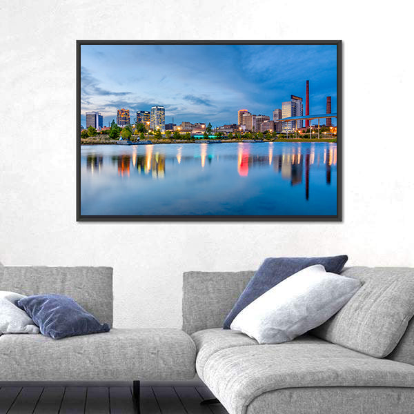 Birmingham Downtown Skyline Canvas Wall Art