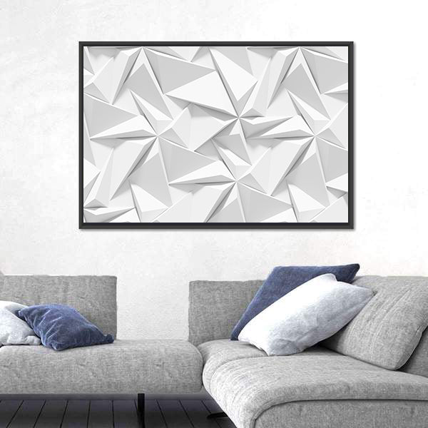 Origami Paper Geometric Pattern Canvas Wall Art