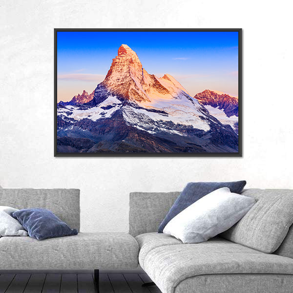 Matterhorn At Sunrise Canvas Wall Art