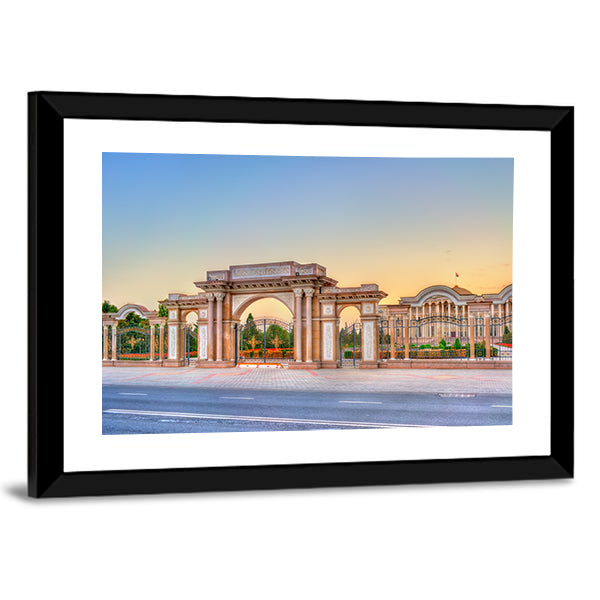 President Palace Of Nation Tajikistan Canvas Wall Art