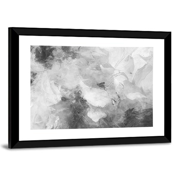 Monochrome Wide Brushstrokes Canvas Wall Art