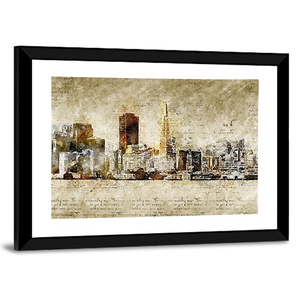 Skyline Of San Francisco Canvas Wall Art