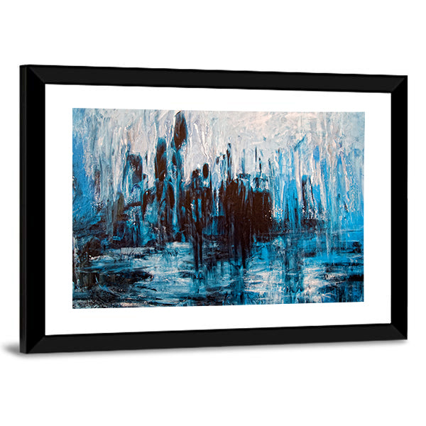 Messy Grunge Abstract Canvas Wall Art