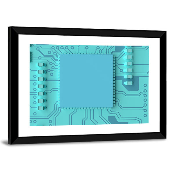 Circuit Board Concept Canvas Wall Art