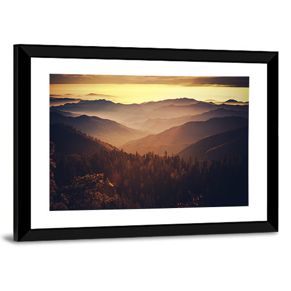 Sierra Nevada Mountains In California Canvas Wall Art