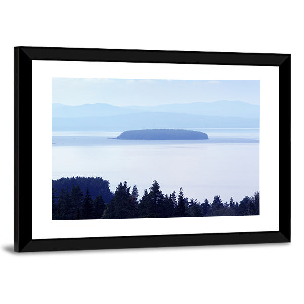 Early Morning Lake In Sweden Canvas Wall Art