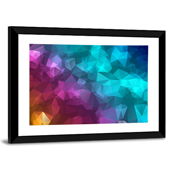 Low Poly Triangle Abstract Canvas Wall Art