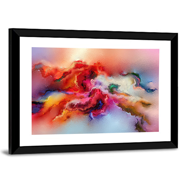 Colorful Brush Stroke Texture Canvas Wall Art