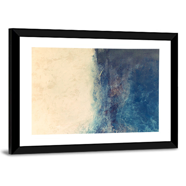 Sea And Beach Abstract Canvas Wall Art