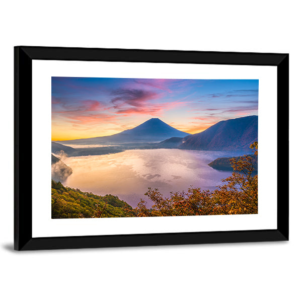 Mount Fuji and Motosu Lake Canvas Wall Art
