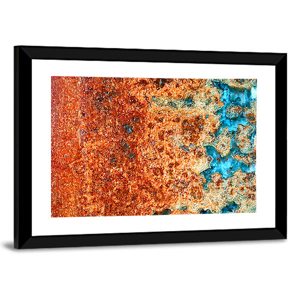 Rust Patterns In Steel Canvas Wall Art