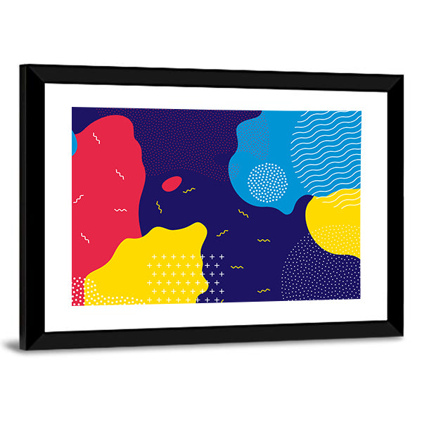 Pop Liquid Color Pattern Canvas Wall Art