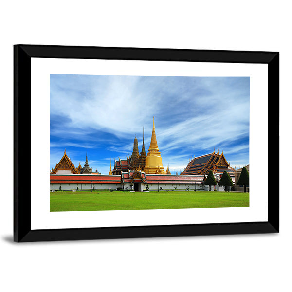 Wat Phra Kaeo Emerald Buddha Temple In Bangkok Canvas Wall Art