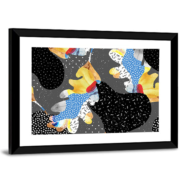 Colorful Fluid Abstract Shapes Canvas Wall Art