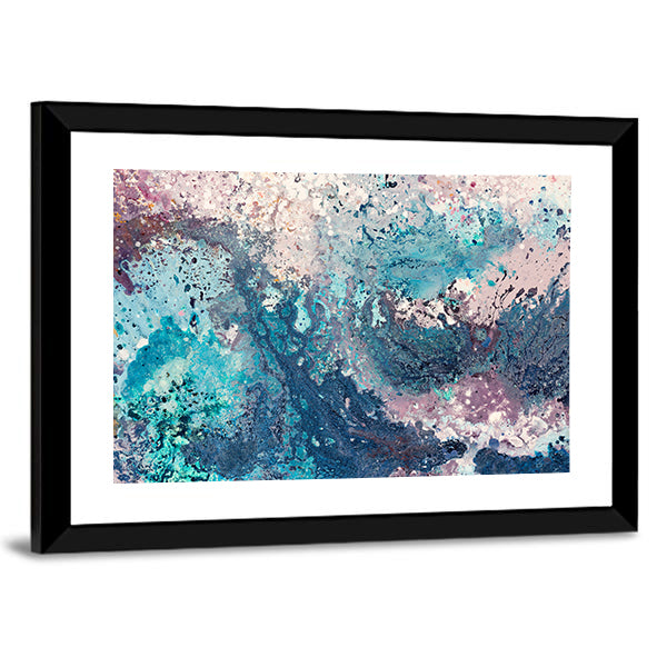 Sandy Sea Abstract Canvas Wall Art