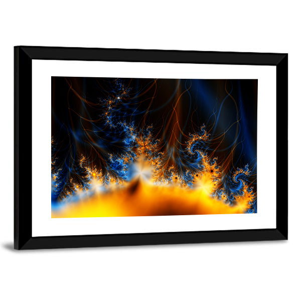 Solar Storm In Outer Space Canvas Wall Art