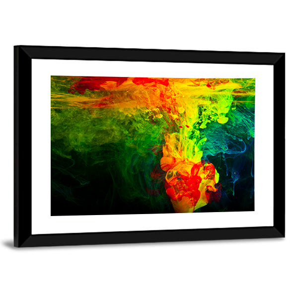 Dissolving Paint in Water Canvas Wall Art
