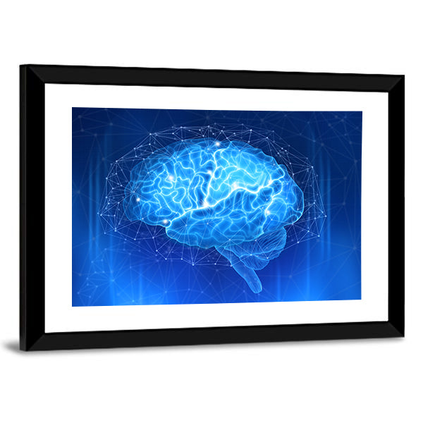 Human Brain Canvas Wall Art